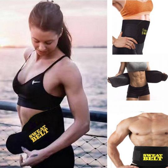 Sweet Sweat Waist Trimmer Slimming Belt for Men & Women Free Size